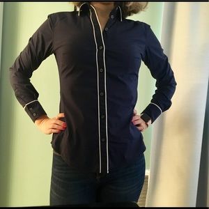 Banana Republic Navy button-down shirt